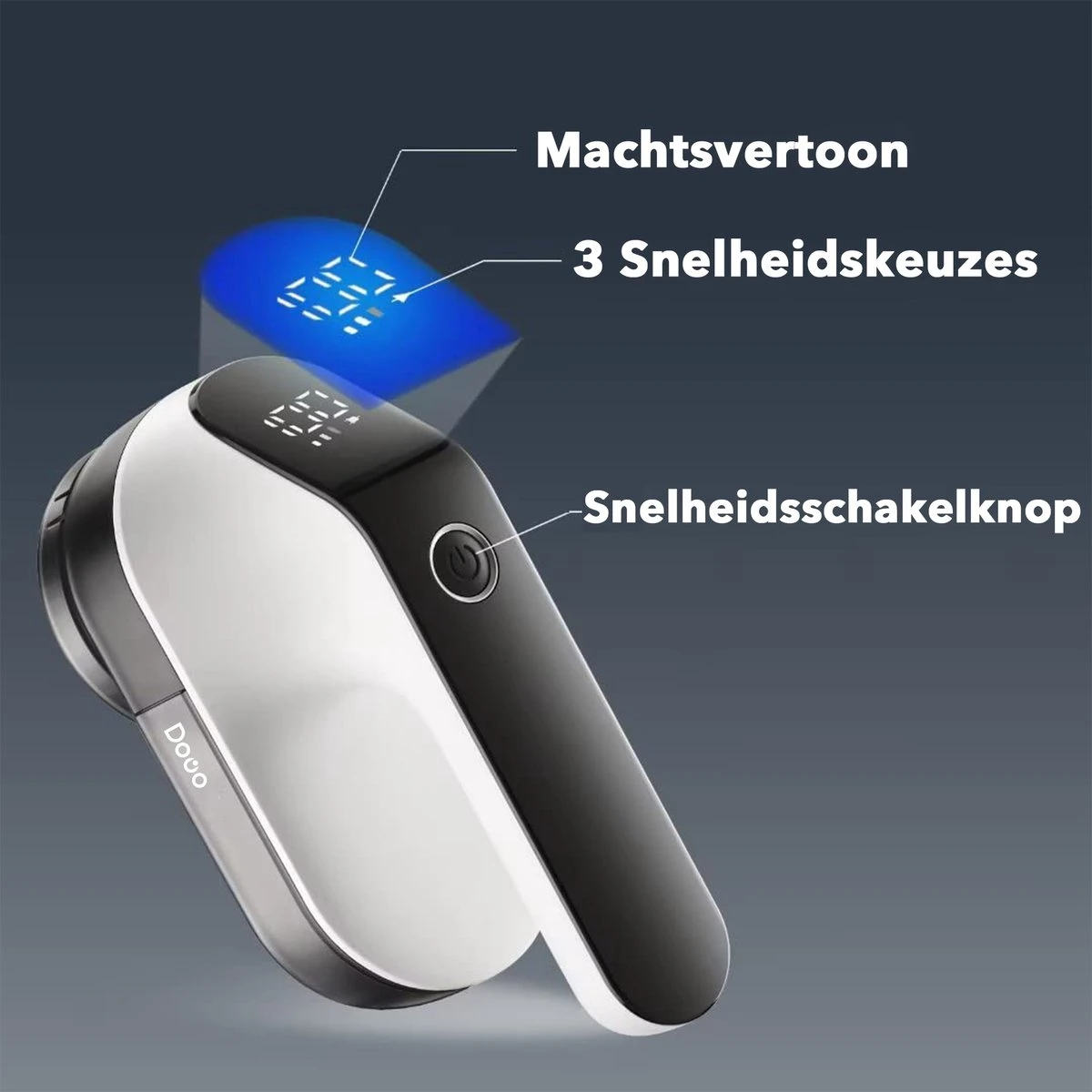 DOWO® - Elektrische Pluizenverwijderaar - Ontpluizer - Draadloos En Oplaadbaar - Pluizentondeuse - 3 Extra Opzetstukken - Zwart 12 DOWO® - Elektrische Pluizenverwijderaar - Ontpluizer - Draadloos En Oplaadbaar - Pluizentondeuse - 3 Extra Opzetstukken - Zwart - Afbeelding 10