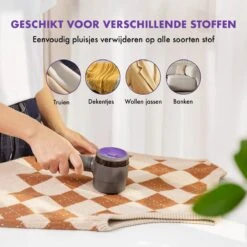 DynaBright Elektrische Pluizenverwijderaar - Draadloos - 2 Extra Opzetstukken - Pluizentondeuse - Grijs -Reinigingsapparaten Winkel 1200x1200 1293