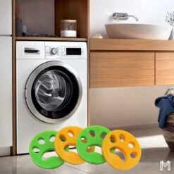 MENSMUNDI® Haarverwijderaar Voor Huisdieren - Haarverwijderaar Kleding - Haarverwijderaar Wasmachine - 4 Stuks - 6 Gratis Anti-haar Balletjes -Reinigingsapparaten Winkel 1200x1200 1300