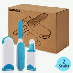 AWEMOZ Pluizenverwijderaar 2 Stuks - Pluizenborstel - Ontpluizer - Kledingroller – Pluizenroller - Kleefroller - Kledingborstel -Reinigingsapparaten Winkel 1200x1200 1316