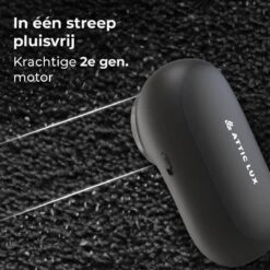 Attic Lux 2-in-1 Pluizenverwijderaar – Kledingborstel – Ontpluizer – Ontpiller – Draadloos – Elektrisch – Kleding/Meubels/Beddengoed - Zwart -Reinigingsapparaten Winkel 1200x1200 1324