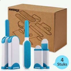 AWEMOZ Pluizenverwijderaar 4 Stuks - Pluizenborstel - Ontpluizer - Kledingroller – Pluizenroller - Kleefroller - Kledingborstel -Reinigingsapparaten Winkel 1200x1200 1359