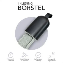 STEAMRS - Herbruikbare Luxe Kledingborstel - Pluizenverwijderaar - Zwart -Reinigingsapparaten Winkel 1200x1200 1384