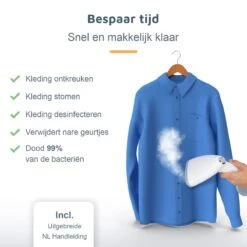 GGGOODS Kledingstomer - Steamer - ZEER KRACHTIG - 1640 Watt - Handstomer - Stoomreiniger - 350ml Tank -Reinigingsapparaten Winkel 1200x1200 1406