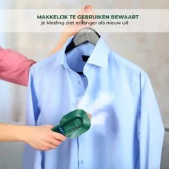 Stomer Kleding - Luxe Reis Strijkijzer - Inklapbaar - 8,4x11,5CM - Travel Strijkijzer – Strijkijzer Vakantie – Reisstrijkijzer Klein Strijkijzer - Steamer - Groen - -Reinigingsapparaten Winkel 1200x1200 1420