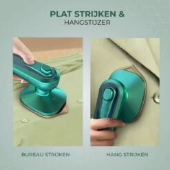 Stomer Kleding - Luxe Reis Strijkijzer - Inklapbaar - 8,4x11,5CM - Travel Strijkijzer – Strijkijzer Vakantie – Reisstrijkijzer Klein Strijkijzer - Steamer - Groen - -Reinigingsapparaten Winkel 1200x1200 1422