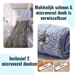 Powarkleen - Vloerwisser Met Spray - Incl. 2 Microvezel Doeken -Reinigingsapparaten Winkel 1200x1200 144