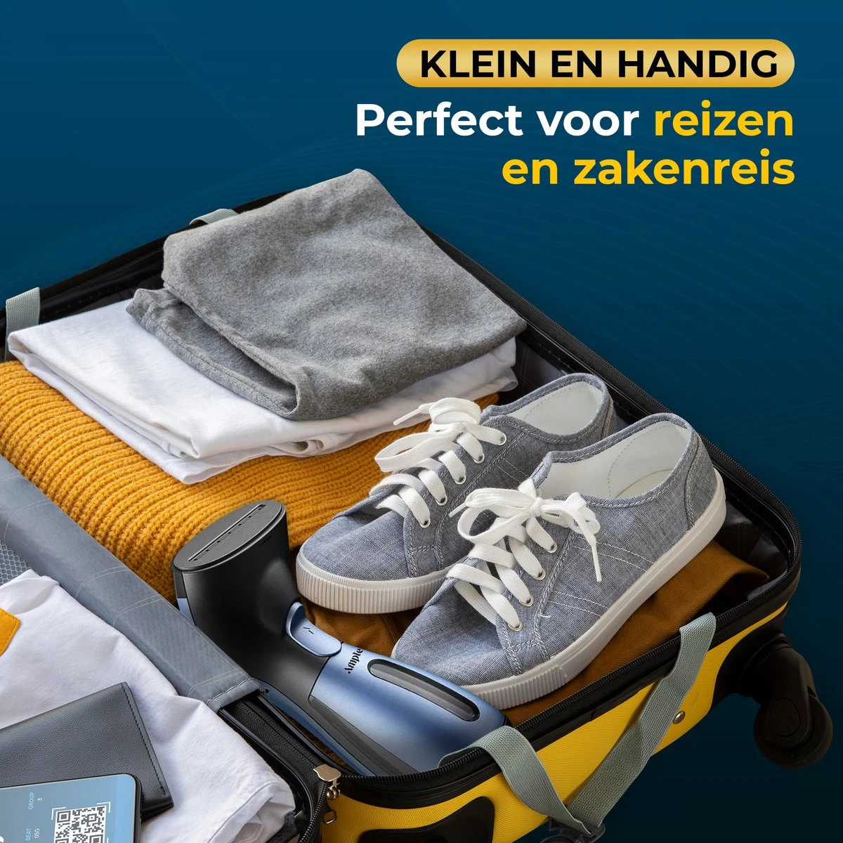 Ample Kledingstomer - Stoomstrijkijzer - Stoomreiniger - Handstomer Kleding - Stomer Kleding - Stoomapparaat Kleding - Kleding Stomer - Blauw 6 Ample Kledingstomer - Stoomstrijkijzer - Stoomreiniger - Handstomer Kleding - Stomer Kleding - Stoomapparaat Kleding - Kleding Stomer - Blauw - Afbeelding 4