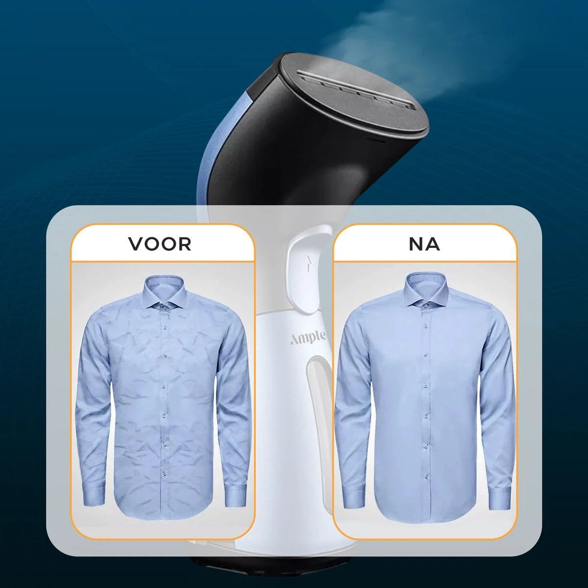 Ample Kledingstomer - Stoomstrijkijzer - Stoomreiniger - Handstomer Kleding - Stomer Kleding - Stoomapparaat Kleding - Kleding Stomer - Blauw 7 Ample Kledingstomer - Stoomstrijkijzer - Stoomreiniger - Handstomer Kleding - Stomer Kleding - Stoomapparaat Kleding - Kleding Stomer - Blauw - Afbeelding 5