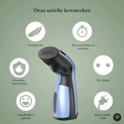 Carefree Kledingstomer - Handstomer - Stomer Kleding - Stoomstrijkijzer - Kleding Stomer - Blauw - Sinterklaas- -Reinigingsapparaten Winkel 1200x1200 1452