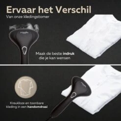 STEAMR - Krachtige Luxe Kledingstomer - Handstomer - Zwart -Reinigingsapparaten Winkel 1200x1200 1480