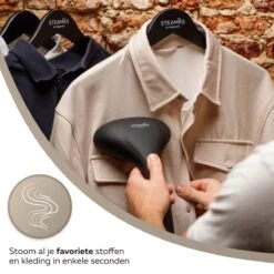 STEAMR - Krachtige Luxe Kledingstomer - Handstomer - Zwart -Reinigingsapparaten Winkel 1200x1200 1487