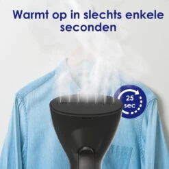 Luxe Kledingstomer - Handstomer - Handstoomreiniger - Stoomstrijkijzer - Stomer Kleding - Voor Op Reis - Zwart -Reinigingsapparaten Winkel 1200x1200 1512