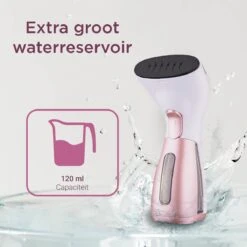 Luxe Kledingstomer - Handstomer - Handstoomreiniger - Stoomstrijkijzer - Stomer Kleding - Voor Op Reis - Roze -Reinigingsapparaten Winkel 1200x1200 1534