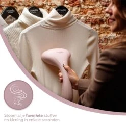STEAMR - Krachtige Luxe Kledingstomer - Handstomer - Roze -Reinigingsapparaten Winkel 1200x1200 1563