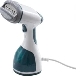 Tomado TSH1201W - Kledingstomer - 1200 Watt - RVS Zool - Wit/turquoise -Reinigingsapparaten Winkel 1200x1200 1564