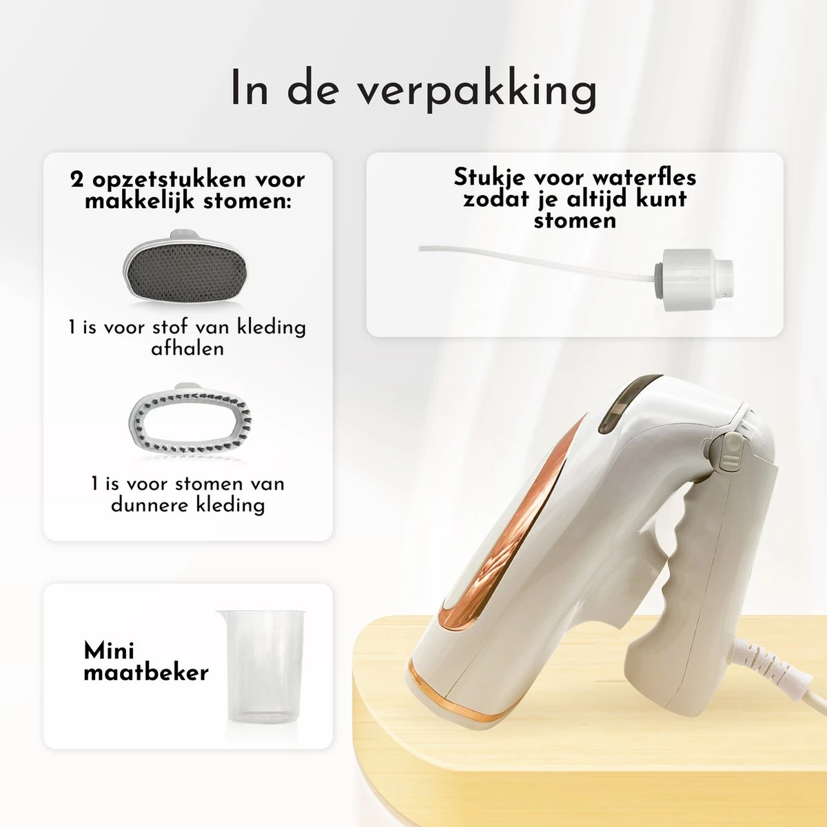 Capsy™ Kledingstomer - Complete Set - Handstomer - Stoom Strijkijzer - 1600 W 9 Capsy™ Kledingstomer - Complete Set - Handstomer - Stoom Strijkijzer - 1600 W - Afbeelding 7