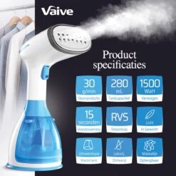VAIVE Kledingstomer - Handstomer - Steamer - Kleding Stomer - Stoomapparaat - Kledingstomers -Reinigingsapparaten Winkel 1200x1200 1583
