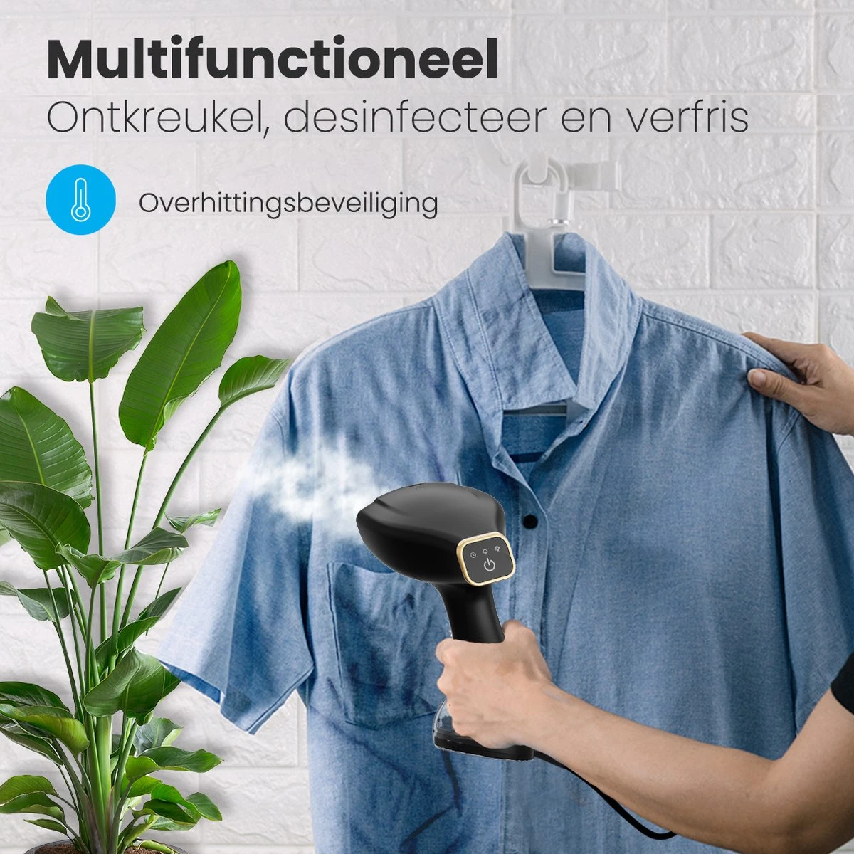 Auronic Kledingstomer - Handstomer Voor Kleding En Meubilair - 300ml - Zwart 6 Auronic Kledingstomer - Handstomer Voor Kleding En Meubilair - 300ml - Zwart - Afbeelding 4