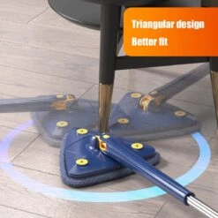 Merkloos Premium Driehoekige Dweil Met Wringer - Verstelbaar En 360 Graden Draaibaar – Dweilsysteem Incl. 4 Microvezel Doeken -Reinigingsapparaten Winkel 1200x1200 166