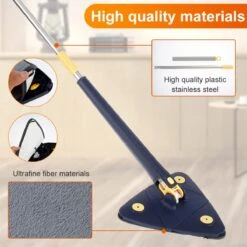 Merkloos Premium Driehoekige Dweil Met Wringer - Verstelbaar En 360 Graden Draaibaar – Dweilsysteem Incl. 4 Microvezel Doeken -Reinigingsapparaten Winkel 1200x1200 167