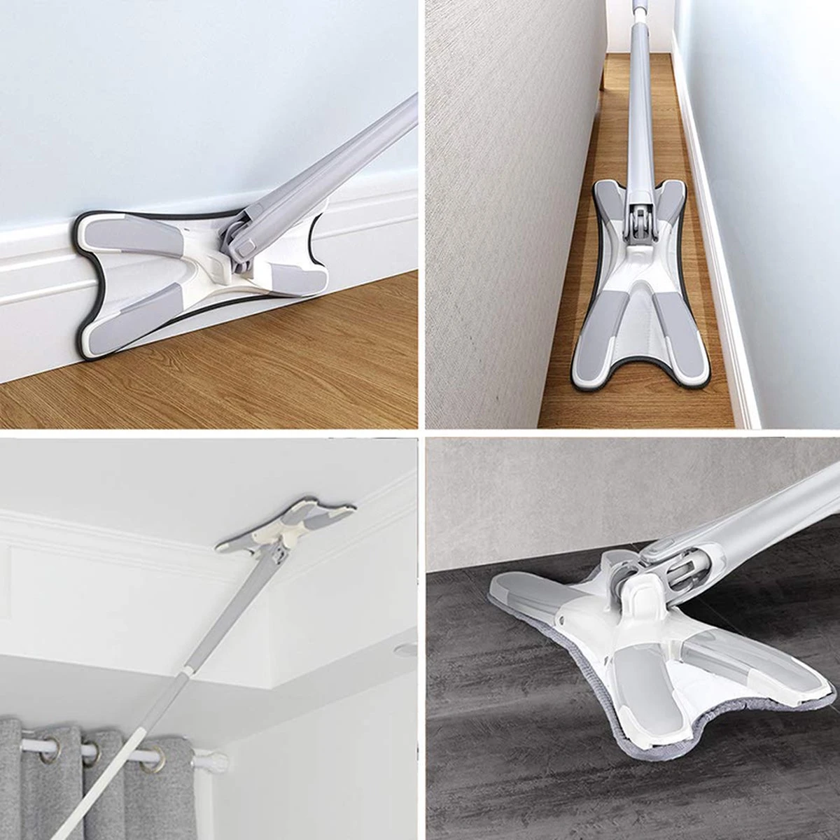 Merkloos High-Quality Dweil Met Wringer - Verstelbaar En 360 Graden Draaibaar – Dweilsysteem Incl. 2 Microvezel Doeken 4 Merkloos High-Quality Dweil Met Wringer - Verstelbaar En 360 Graden Draaibaar – Dweilsysteem Incl. 2 Microvezel Doeken - Afbeelding 2