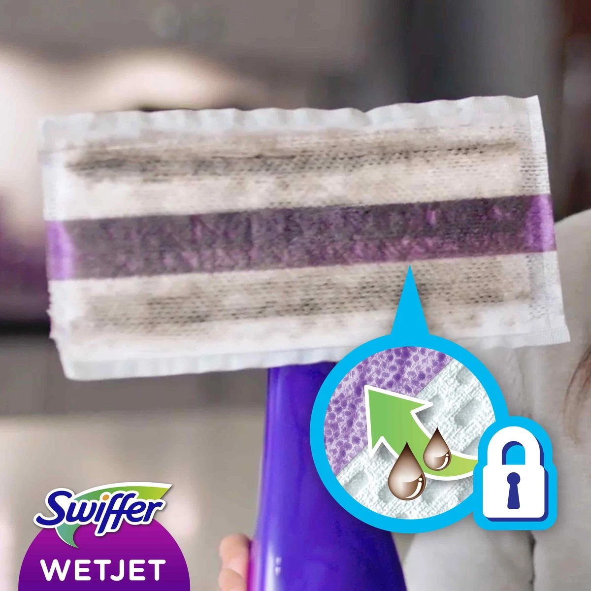 Swiffer WetJet Reinigingsdoekjes - Voordeelverpakking 8 X 10 Navullingen 12 Swiffer WetJet Reinigingsdoekjes - Voordeelverpakking 8 X 10 Navullingen - Afbeelding 10