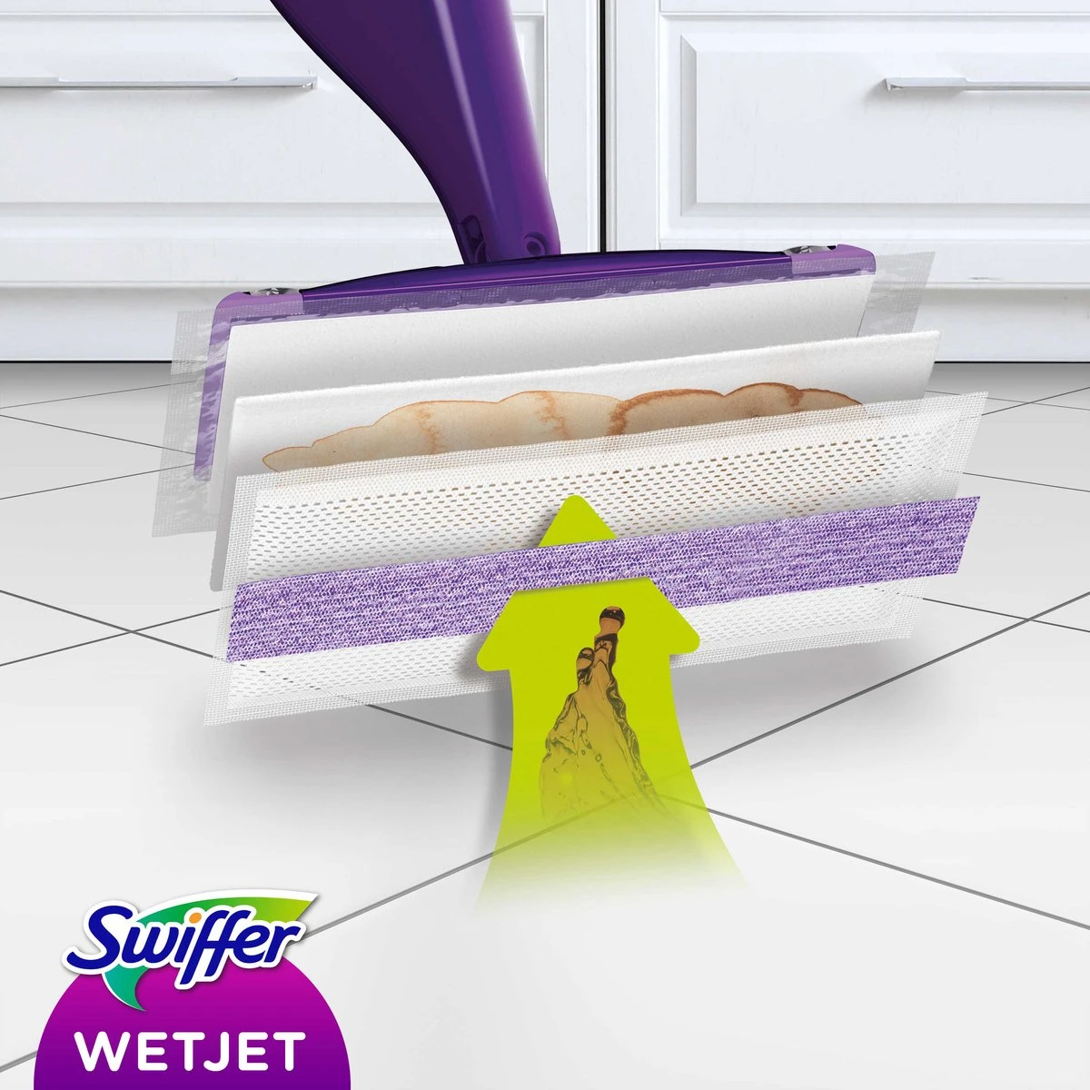 Swiffer WetJet Reinigingsdoekjes - Voordeelverpakking 8 X 10 Navullingen 13 Swiffer WetJet Reinigingsdoekjes - Voordeelverpakking 8 X 10 Navullingen - Afbeelding 11
