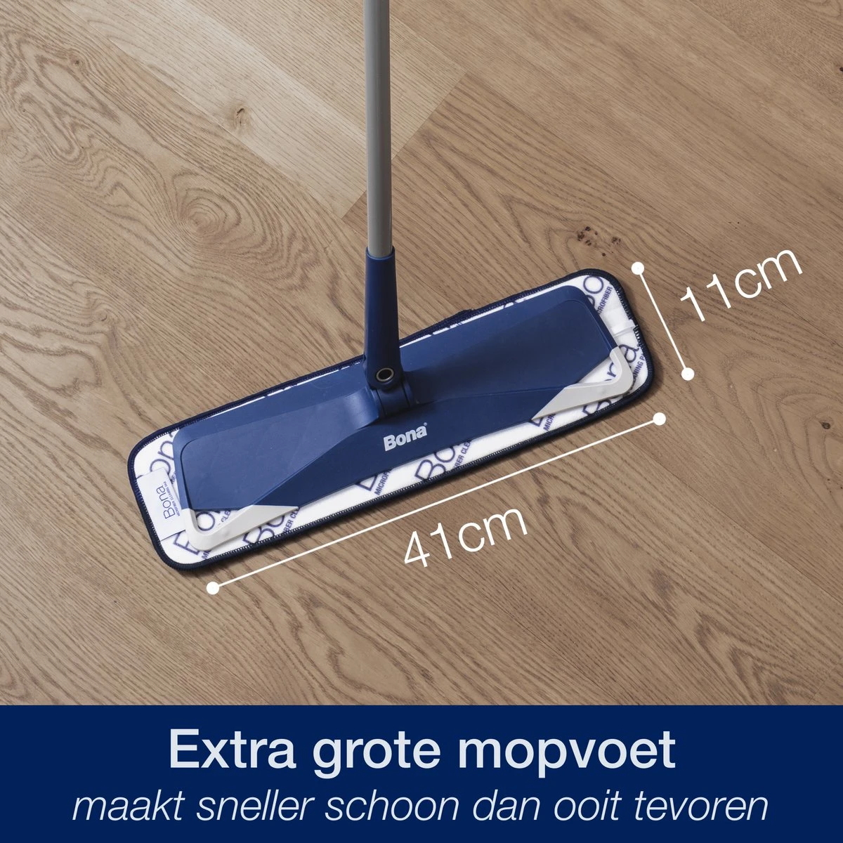Bona Premium Microvezel Vloer Mop - Vloerwisser - In Hoogte Verstelbaar - Inclusief Microvezel Doek - 42 CM 4 Bona Premium Microvezel Vloer Mop - Vloerwisser - In Hoogte Verstelbaar - Inclusief Microvezel Doek - 42 CM - Afbeelding 2