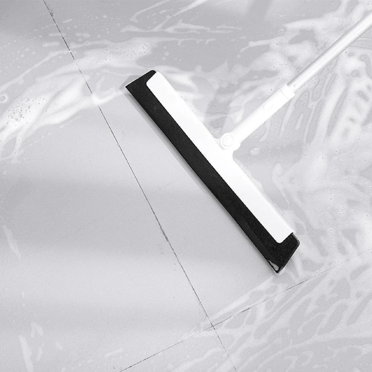 Amenzo® Vloertrekker Met Steel - Vloerwisser - 35 Cm + 120 Cm Steel - Uitschuifbare Aluminium Steel - Badkamer – Trekker - Vloerwisser Wit – Watertrekker 8 Amenzo® Vloertrekker Met Steel - Vloerwisser - 35 Cm + 120 Cm Steel - Uitschuifbare Aluminium Steel - Badkamer – Trekker - Vloerwisser Wit – Watertrekker - Afbeelding 6