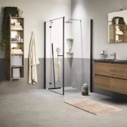 Mellira - Vloerwisser - Vloertrekker Met Steel - Watertrekker Voor Douche - Douchewisser Badkamer - Inclusief Ophanghaak - RVS - Zwart (kerstcadeau Met Verpakking) -Reinigingsapparaten Winkel 1200x1200 303