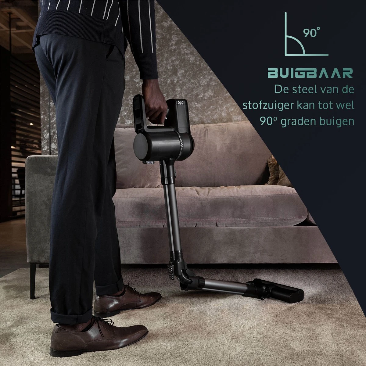 JAP Cyclone C3 - 4in1 Steelstofzuiger - Met Dweilfunctie - Anti-allergie - Snoerloos - Stofzuiger Zonder Zak - Verwisselbare Accu 8 JAP Cyclone C3 - 4in1 Steelstofzuiger - Met Dweilfunctie - Anti-allergie - Snoerloos - Stofzuiger Zonder Zak - Verwisselbare Accu - Afbeelding 6