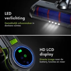 Qoncillio® Steelstofzuiger - Draadloos - Dweilfunctie - Digitaal Display - Stofzuiger & Kruimelzuiger Zonder Zak -Reinigingsapparaten Winkel 1200x1200 383