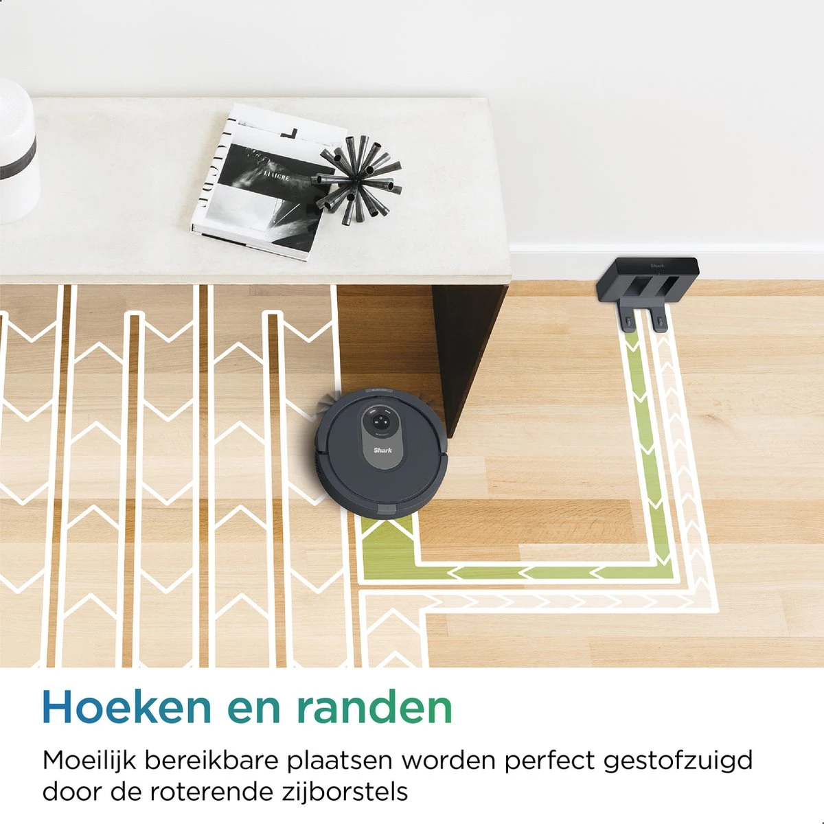 Shark AI Laser Robotstofzuiger - Automatisch Laadstation - Krachtig Tegen Huisdierharen - Mobiele App - Zakloos - RV2001EU 11 Shark AI Laser Robotstofzuiger - Automatisch Laadstation - Krachtig Tegen Huisdierharen - Mobiele App - Zakloos - RV2001EU - Afbeelding 9
