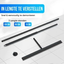 Avalo Vloertrekker Met Steel - Luxe Vloerwisser - Aluminium Water Trekker - Douche Wisser - Badkamer - Zwart - 136x40 CM -Reinigingsapparaten Winkel 1200x1200 43