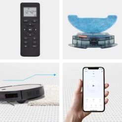 Auronic Robotstofzuiger - WiFi En App - 1400Pa - Automatisch Laadstation - Dubbel Filtersysteem - Zwart -Reinigingsapparaten Winkel 1200x1200 441