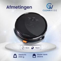 CleanWise - D2 Deluxe - Robotstofzuiger Met Dweilfunctie - Dweilrobot - Robot Stofzuiger - Stofzuiger Robot - Robotstofzuiger Met Laadstation -Reinigingsapparaten Winkel 1200x1200 466