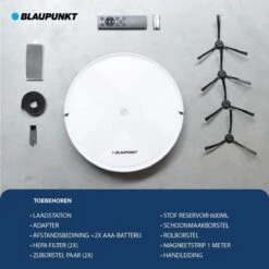 Blaupunkt Bluebot XVAC – Robotstofzuiger Met Laadstation - Met Optie Tot Dweilfunctie – Slimme Gyro Navigatie 28 Blaupunkt Bluebot XVAC – Robotstofzuiger Met Laadstation - Met Optie Tot Dweilfunctie – Slimme Gyro Navigatie -Reinigingsapparaten Winkel 1200x1200 523