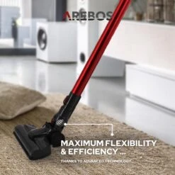 AREBOS Draagbare Accustofzuiger 2in1 Accustofzuiger Zakloos Draadloos Wandlader -Reinigingsapparaten Winkel 1200x1200 553