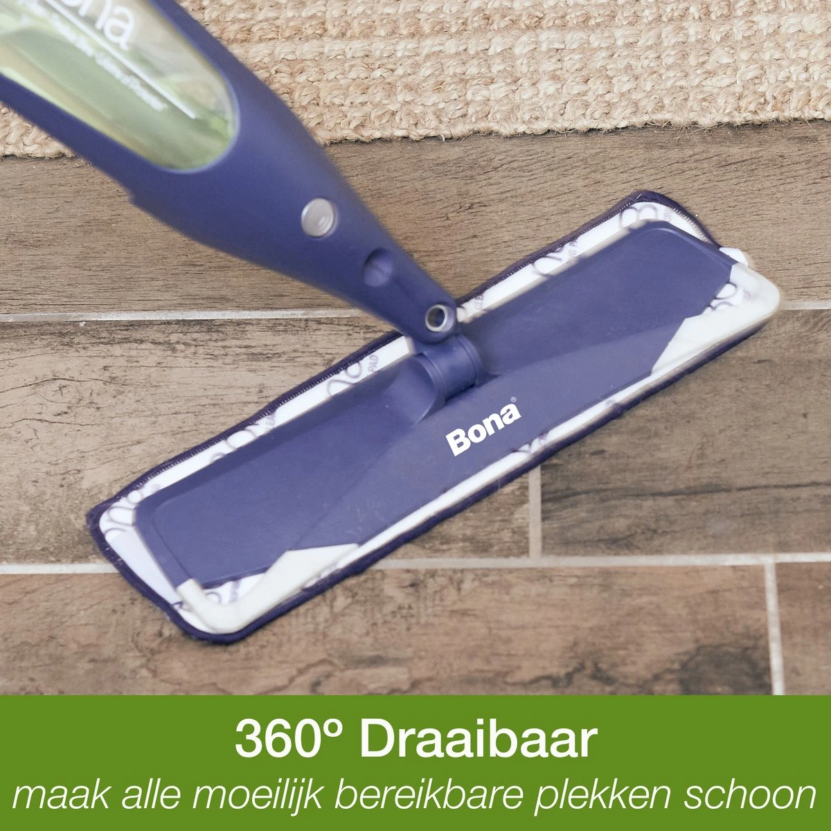 Bona Premium Spray Mop - Alles-in-1 Dweilsysteem - Vloerwisser Inclusief Harde Vloer, Tegel/ Laminaat Reiniger & Microvezel Reinigingspad - Streeploos - Sneldrogend 4 Bona Premium Spray Mop - Alles-in-1 Dweilsysteem - Vloerwisser Inclusief Harde Vloer, Tegel/ Laminaat Reiniger & Microvezel Reinigingspad - Streeploos - Sneldrogend - Afbeelding 2