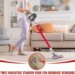 Looki Airbot - 4-in-1 Steelstofzuiger En Kruimelzuiger - 21KPA - Draadloos & Zakloos - Oplaadbaar - 150W - Stofzuiger Zonder Zak -Reinigingsapparaten Winkel 1200x1200 653