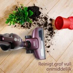PRIMO PR508SV Stofzuiger Zonder Zak - 2-in-1 Steelstofzuiger Draadloos - Kruimelzuiger - HEPA Filter - Bordeaux -Reinigingsapparaten Winkel 1200x1200 661