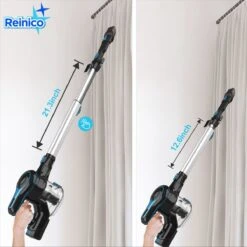 Reinico® - Stofzuiger - Vacuum Cleaner -12Kpa Krachtige Zuigstokstofzuiger - 6 In 1 Snoerloze Steelstofzuiger - 2200mAh Batterij - 440*330*190mm - Handheld - Zwart - EU-stekker -Reinigingsapparaten Winkel 1200x1200 663