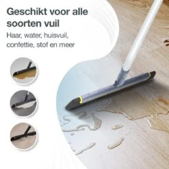 Merkloos Vloertrekker Met Steel - Perfect. Voor Vloer & Raam - Verstelbare Lengte - 180 Graden Draaibaar - Douchewisser - Vloerwisser - Verwijderbare Handgreep-130 Cm -Reinigingsapparaten Winkel 1200x1200 68
