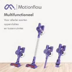 Motionflow Steelstofzuiger Draadloos Zonder Zak - 6 Delige Set - 200 Watt - Uitwasbaar Filter - Ophangsysteem -Reinigingsapparaten Winkel 1200x1200 693