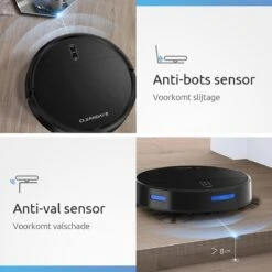CleanDays Robotstofzuiger D2-007 Met Dweilfunctie - Met Laadstation - Dweilrobot - Huisdieren - Robot Stofzuiger - Stofzuiger Robot -Reinigingsapparaten Winkel 1200x1200 846
