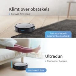 CleanDays Robotstofzuiger D2-007 Met Dweilfunctie - Met Laadstation - Dweilrobot - Huisdieren - Robot Stofzuiger - Stofzuiger Robot -Reinigingsapparaten Winkel 1200x1200 847