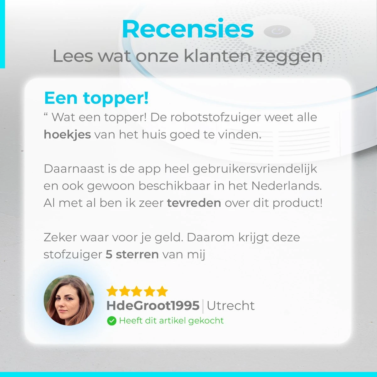 LunaSea's Robotstofzuiger - Robotstofzuiger Met Dweilfunctie - Robotstofzuiger Met Laadstation - Robot Stofzuiger - Wit 7 LunaSea's Robotstofzuiger - Robotstofzuiger Met Dweilfunctie - Robotstofzuiger Met Laadstation - Robot Stofzuiger - Wit - Afbeelding 5