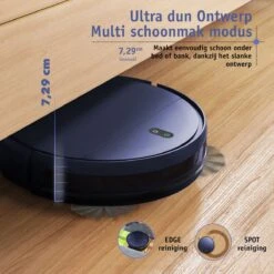 ONSON® Slimme Robotstofzuiger Met Dweilfunctie - 100 Minuten Werktijd - Smartapp Met Wifi - Hoekjes Schoonmaken -Reinigingsapparaten Winkel 1200x1200 887