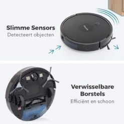 LifeGoods Robotstofzuiger - 1600Pa - Automatisch Laadstation - Dubbel Filtersysteem - Zwart -Reinigingsapparaten Winkel 1200x1200 911